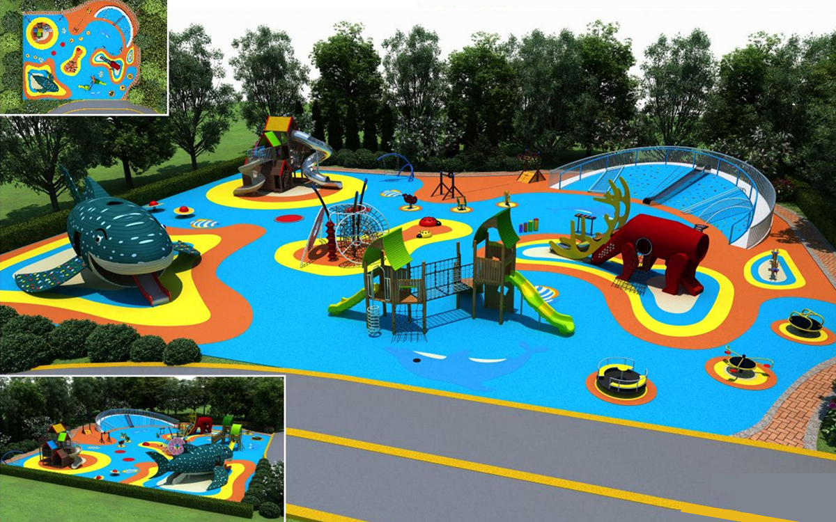 Elk And Whale Combined Modeling Series Customized Outdoor Playground