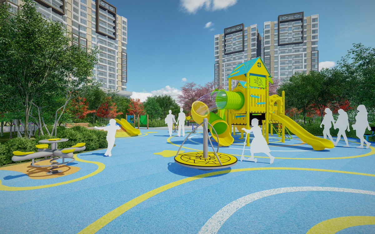 Bright Yellow Series Customized Outdoor Playground