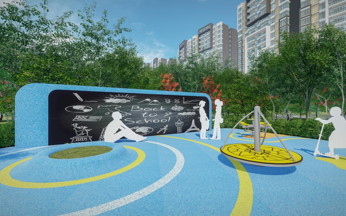 Bright Yellow Series Customized Outdoor Playground