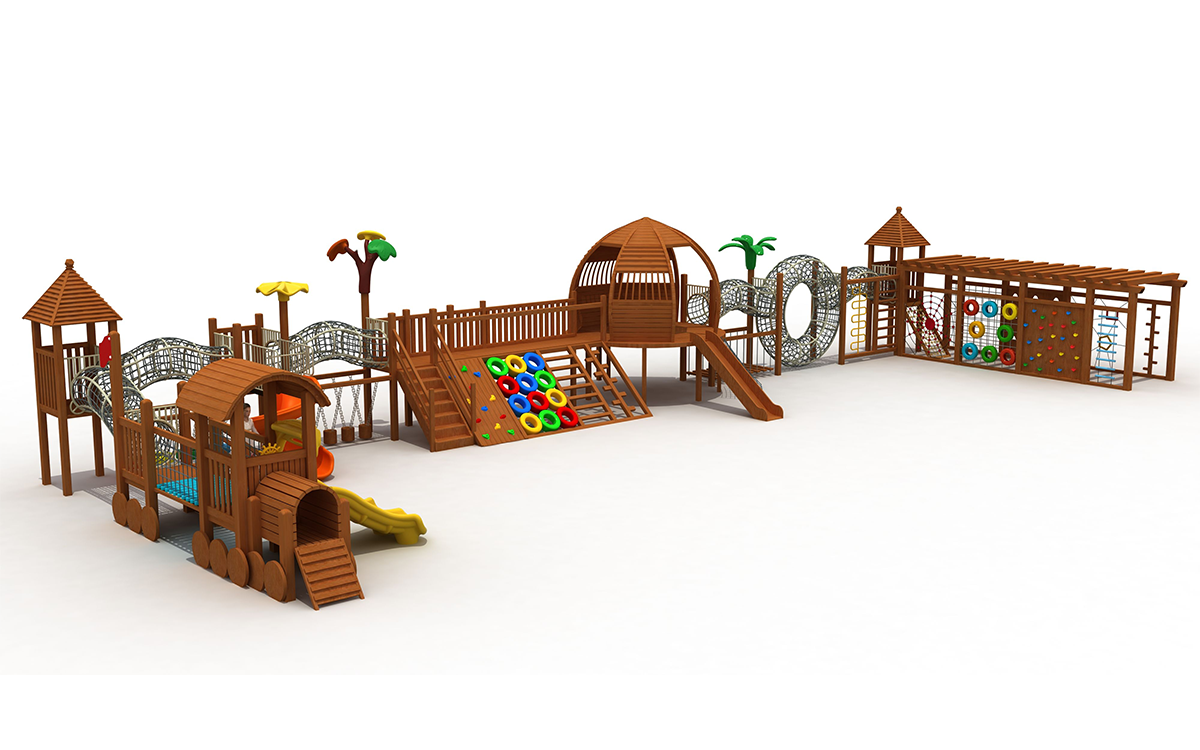 2024 Commercial Wooden Playground Equipment