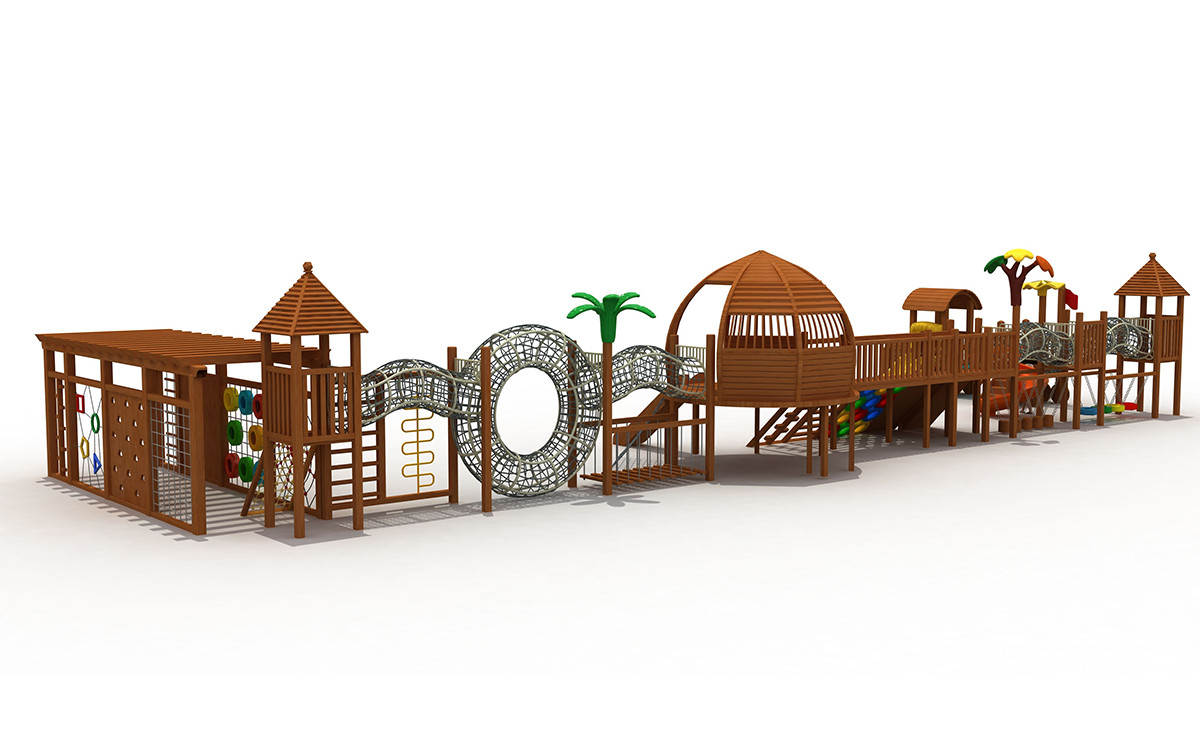 2024 Commercial Wooden Playground Equipment