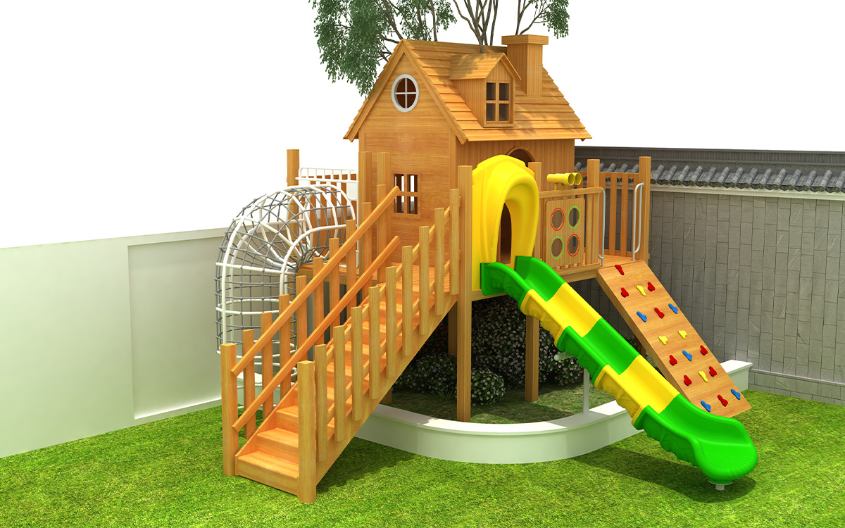 2024 Commercial Wooden Playground Equipment