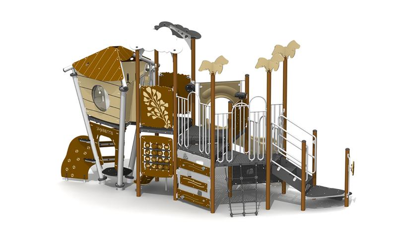 PE Board Swing Set