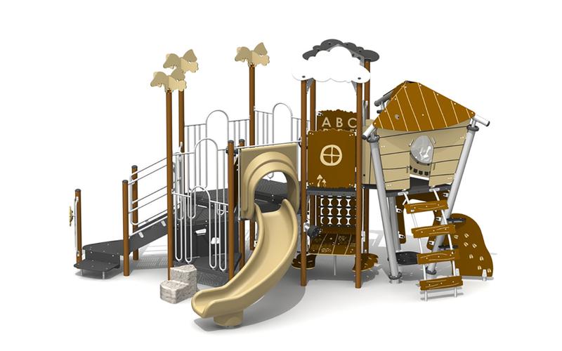 PE Board Swing Set