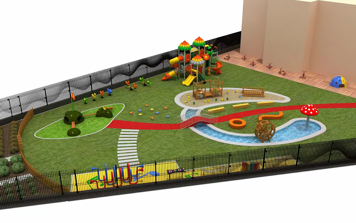 Colorful Diverse Outdoor Playground | Jiqi Amusement Equipment